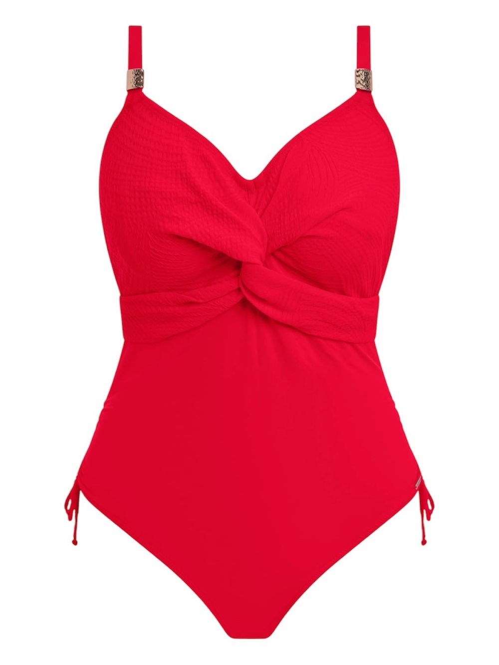 Fantasie Ottawa Twist Front One Piece Underwire Swimsuit Radiant Red 34d Nwt